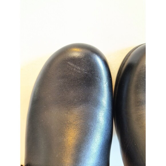 Clarks Bendables 67378 Women Black Leather Mule Clog Shoe Size 10M Pre Owned - Picture 4 of 10